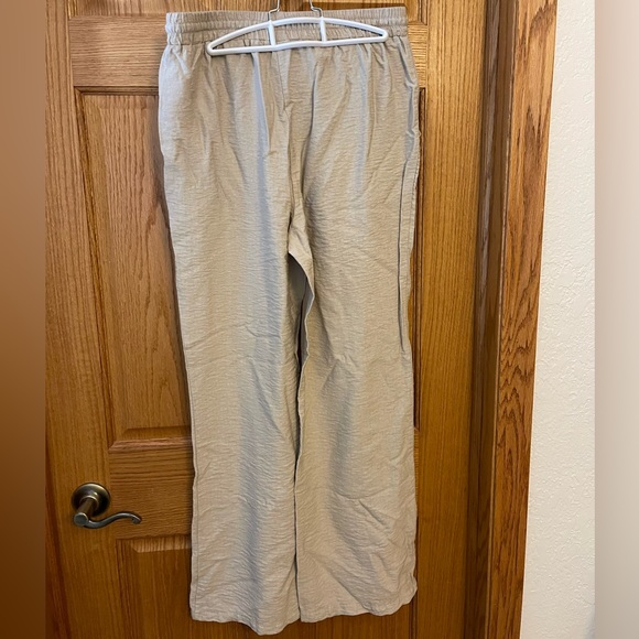 Khaki Linen Pant - size L - Picture 6 of 6